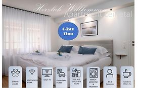 Apartment Leinetal - bester Schlafkomfort in hochwertiger Hotelbettwäsche, 3 Zimmer - große Küche, Duschbad&Parkplatz